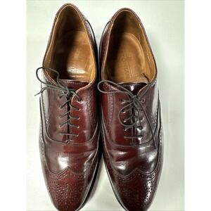 Bostonian Classics Mens Size 8 D/B Cherry Brown Leather Longwing Oxford Shoes